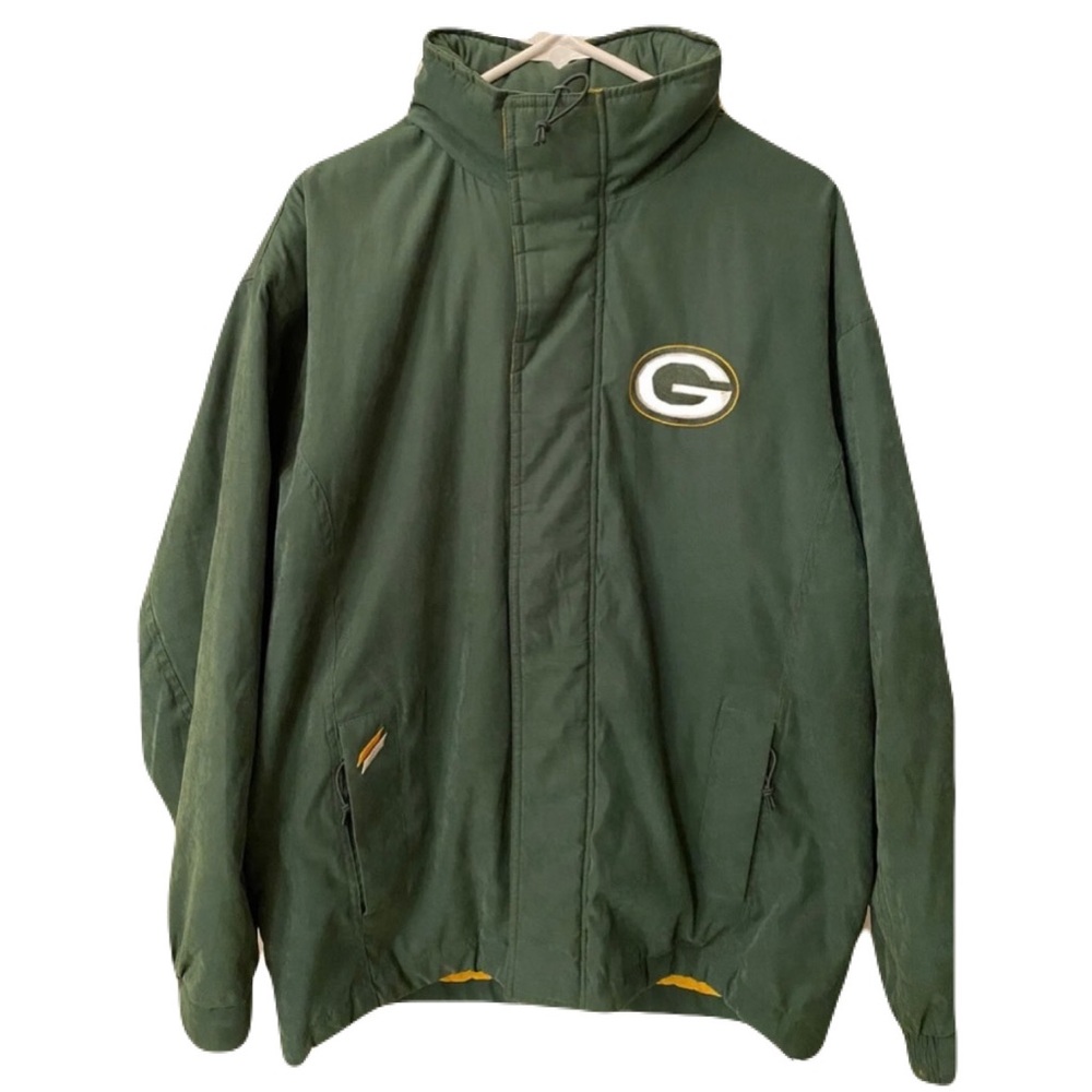 90s Vintage GREEN BAY PACKERS Mens Medium Softshell Jacket GIII Carl Banks EUC